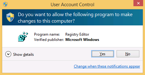 UAC prompt